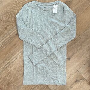 GAP Gray Long Sleeve Pajama Top